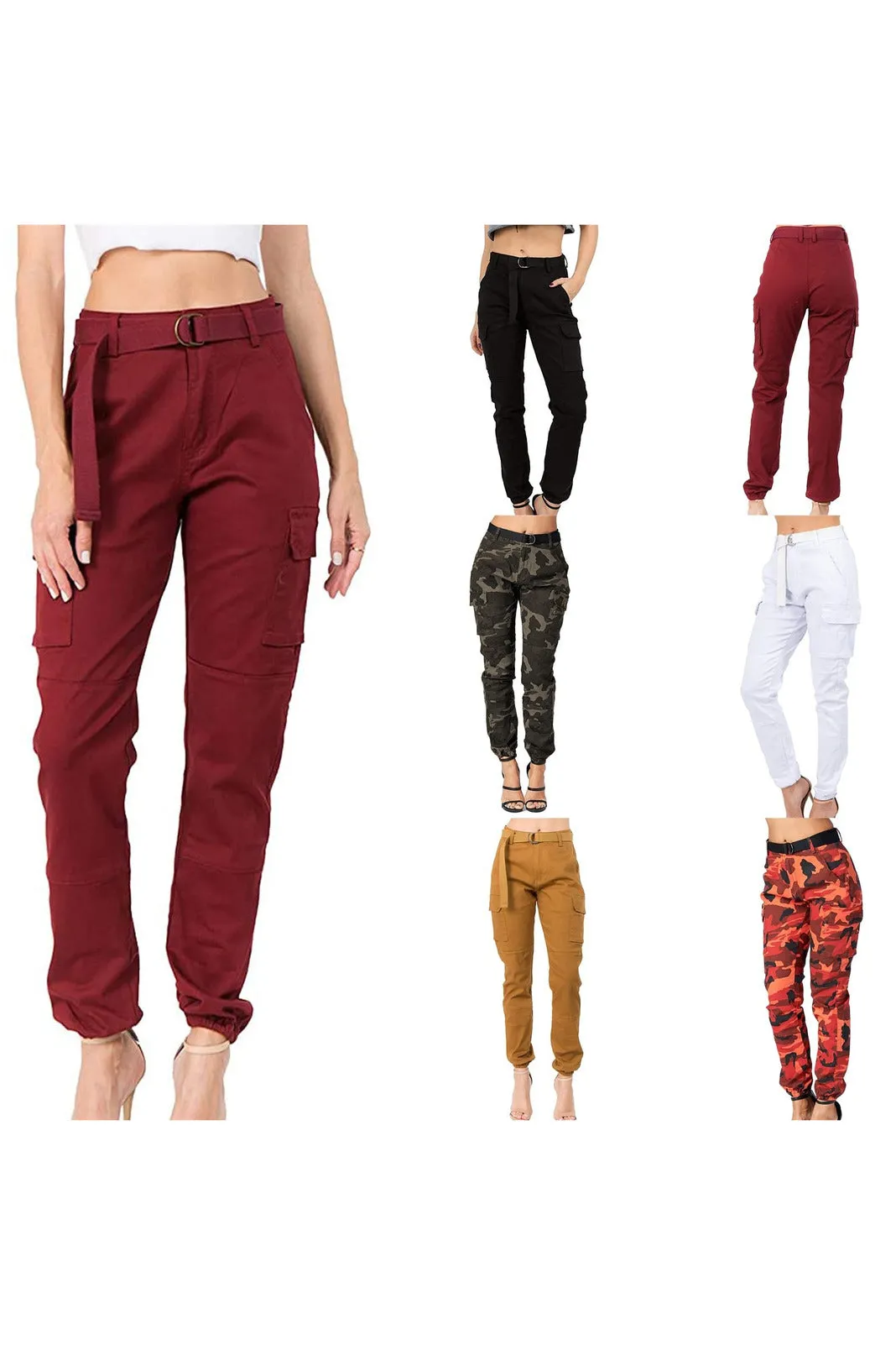 Women High Waist Sports Cargo Pants Outdoor Casual  Trousers Pants