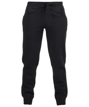 Womens slim cuffed joggers | Black