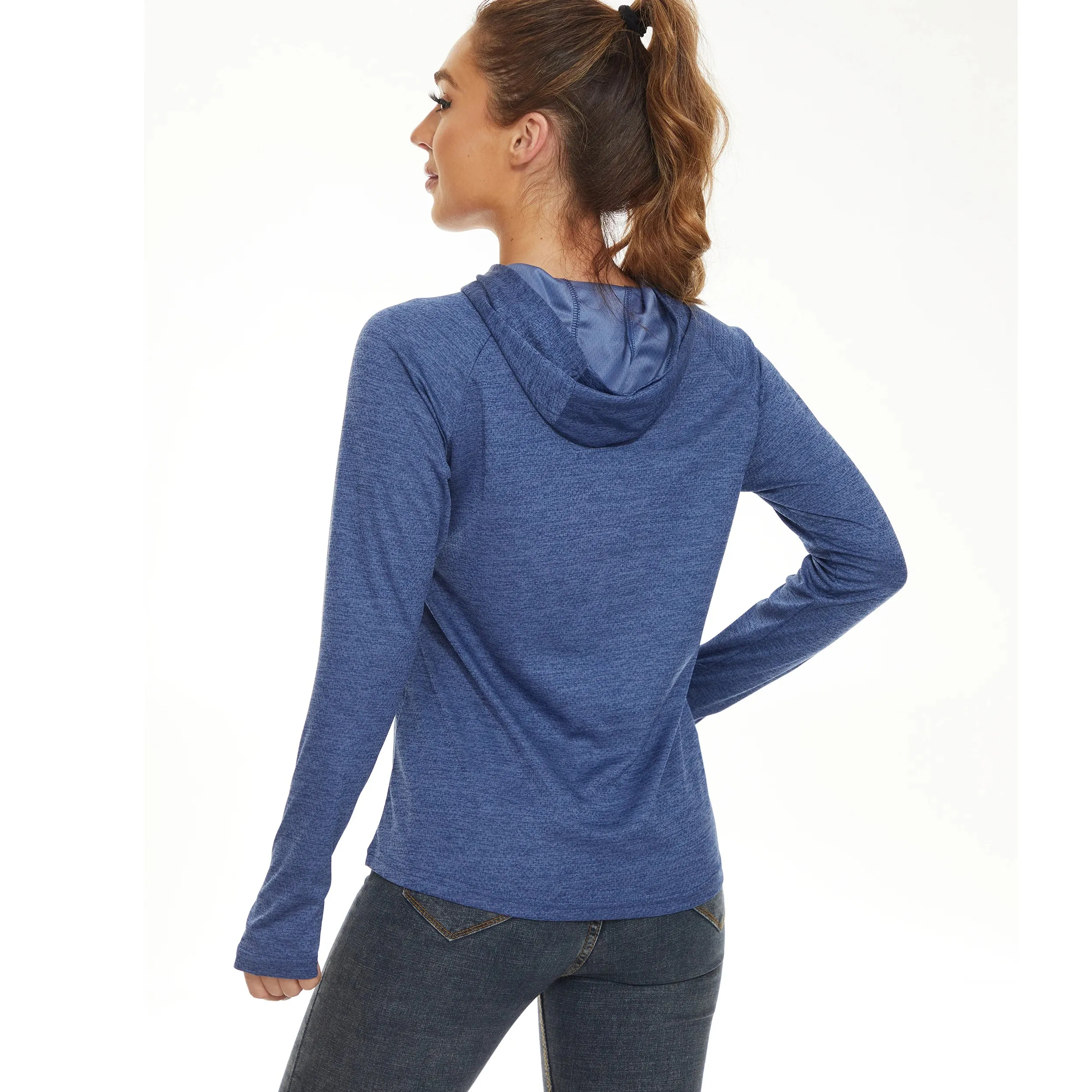 Women's UPF50  Long Sleeve Quick Dry Hooded T-Shirt