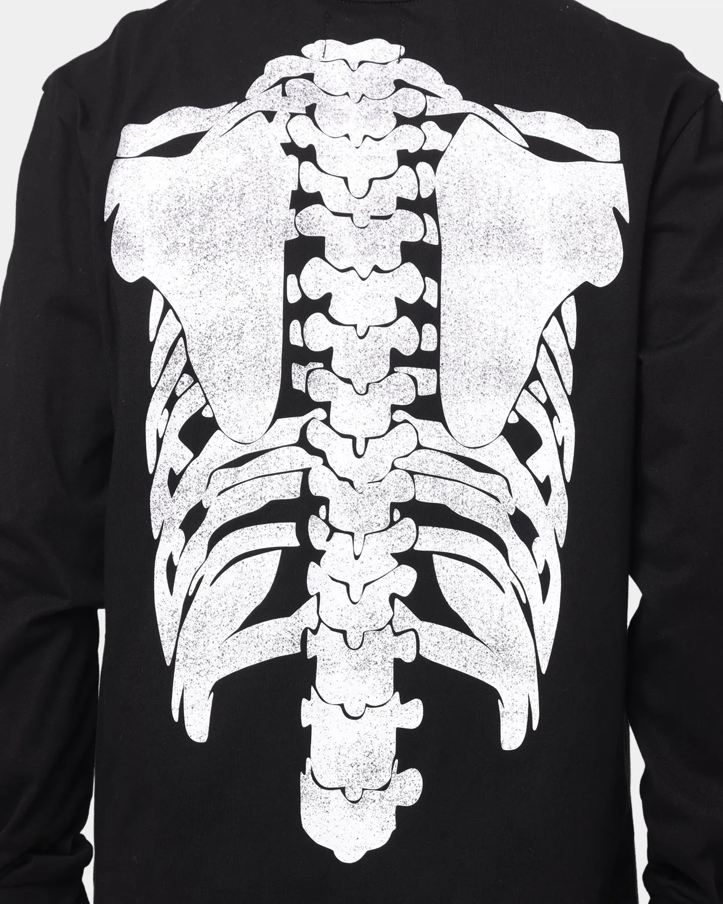 XXIII Halo Skeleton Long Sleeve T-Shirt Black/White